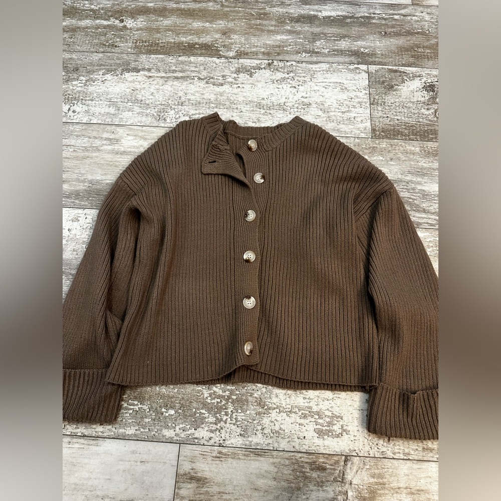 Brown Ribbed Knit Set - Picture 4 of 5